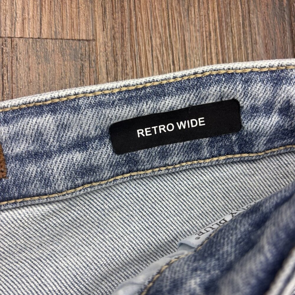 Judy Blue Retro Wide High Waist Jeans Light Wash Women’s Size 5/27 - Picture 6 of 12